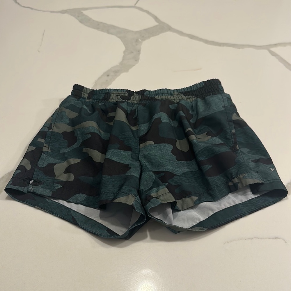 Old Navy Active camo workout shorts. Girls. (They look brighter in real life).